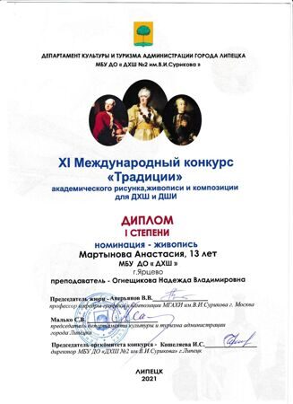 Мартынова Анастасия